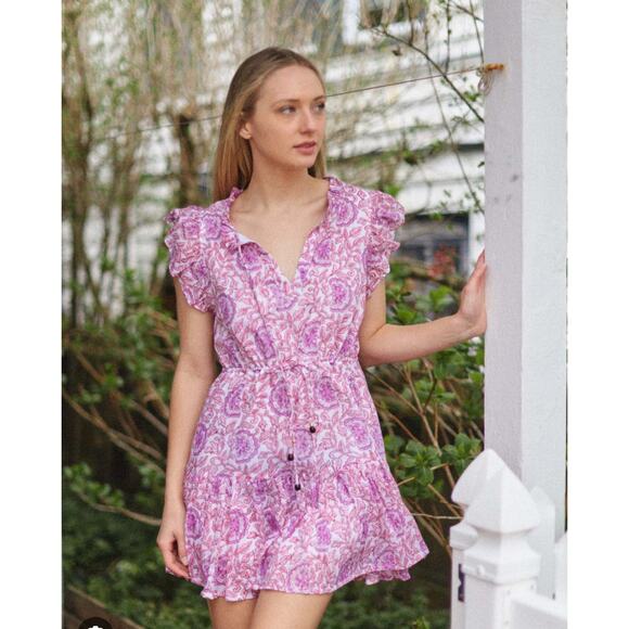 Oliphant Clinched Waist Dress, Malta Pink, NWT, Small - Picture 3 of 5